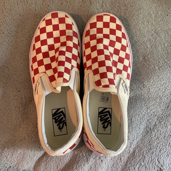 Red checkered canvas Vans - Picture 3 of 3